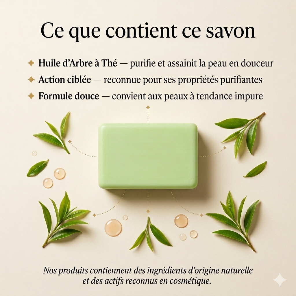 Savon Purifiant Huile d’Arbre à Thé