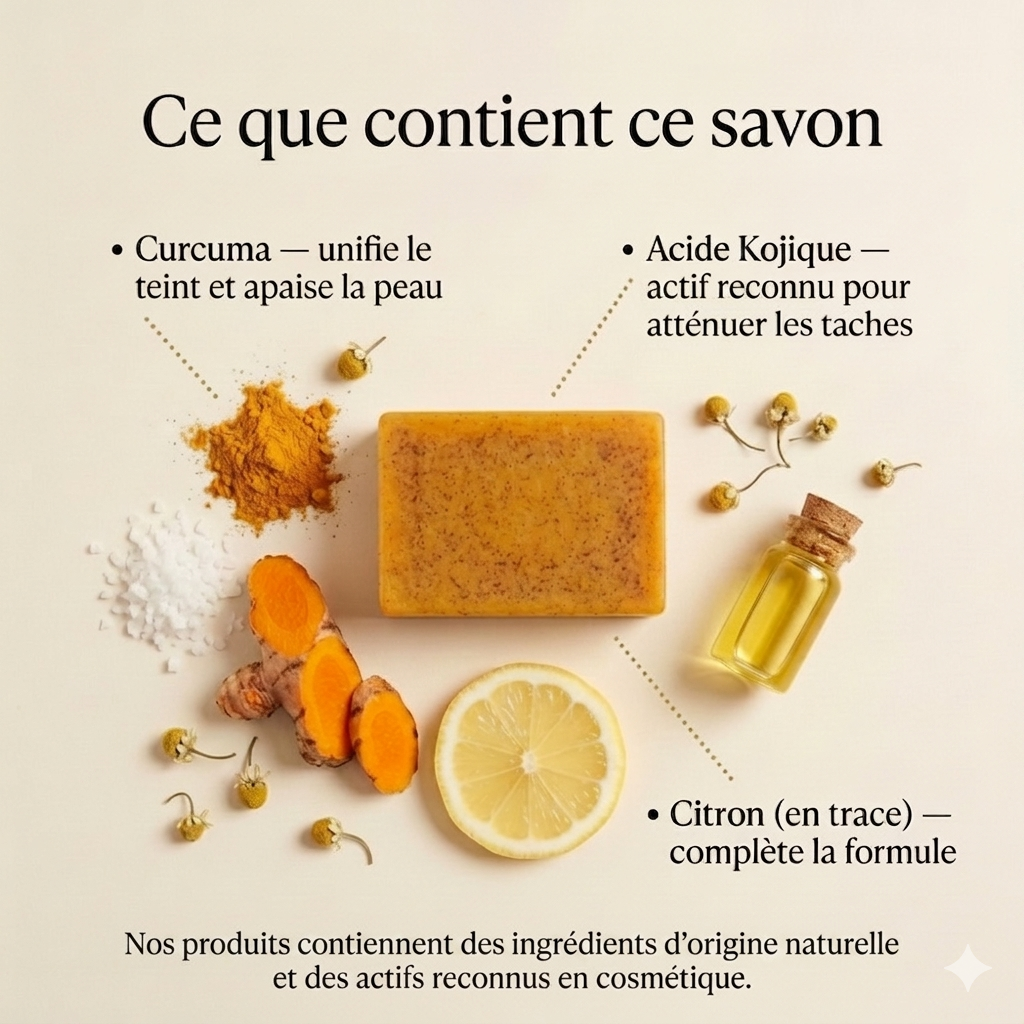 Savon Éclat Curcuma & Acide Kojique